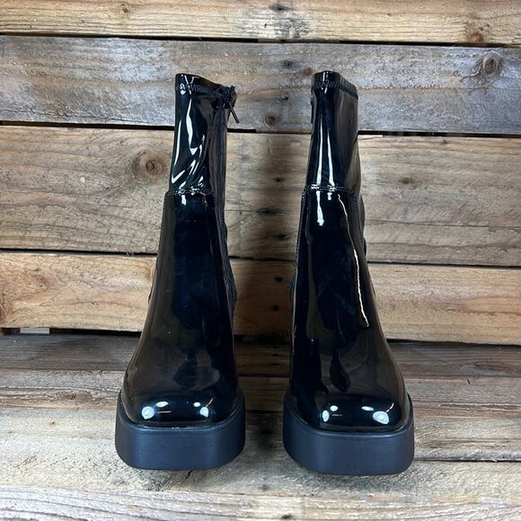 Aldo Women's Upstep Bootie - Black Patent - 10 - New without box - Picture 2 of 9